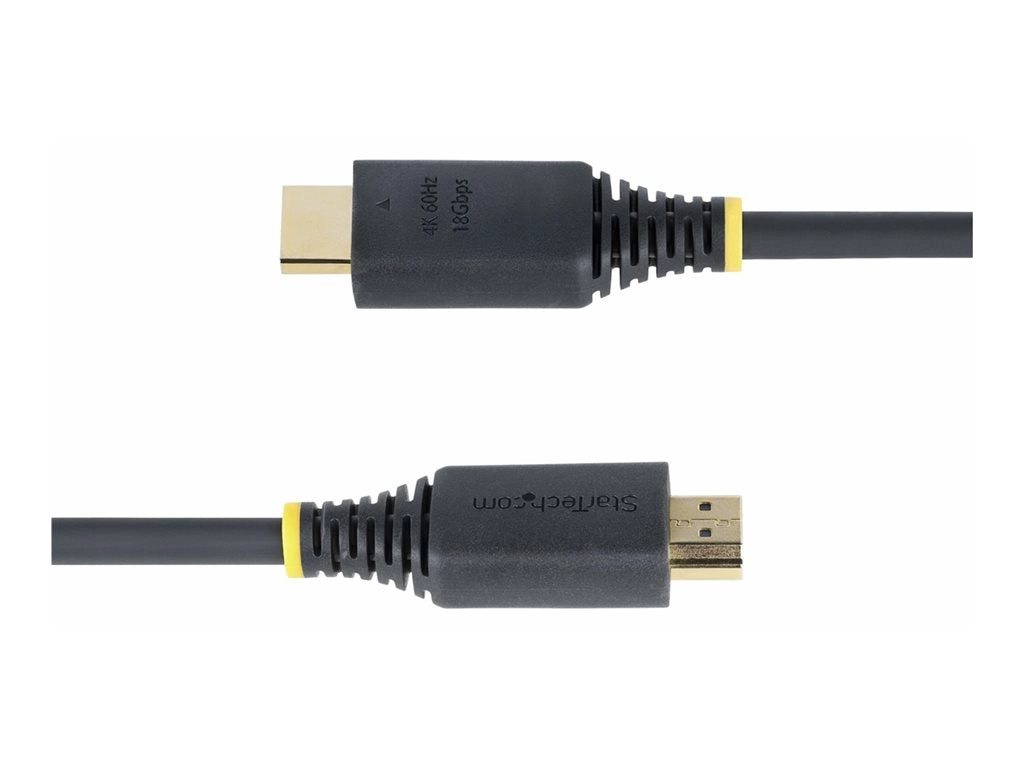 StarTech.com 1ft (30cm) High Speed HDMI Cable, 4K60Hz - High Speed - HDMI cable with Ethernet - HDMI male to HDMI male - 1 ft HDMI2-CABLE-4K60-1F