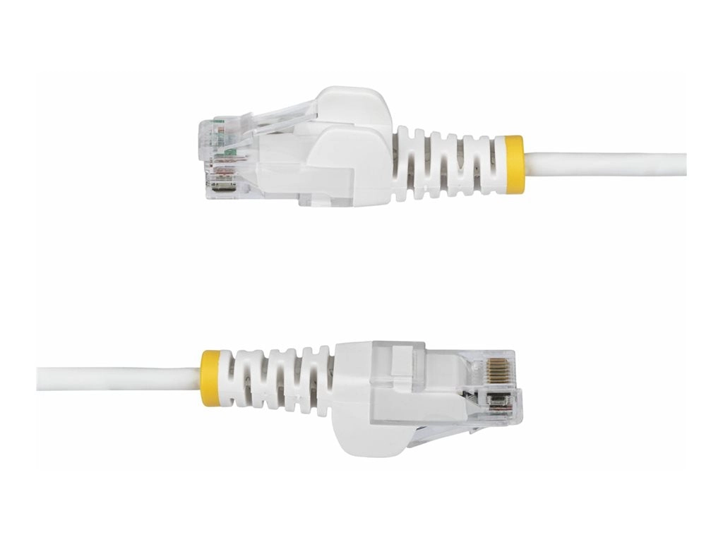 StarTech.com 1ft White Slim CAT6 Ethernet Cable, Snagless, 28AWG, LSZH - Patch cable - RJ-45 (M) to RJ-45 (M) - 1 ft - 0.1 in N6PAT1WHS