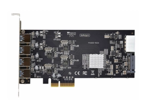 StarTech.com 4-Port USB-A PCIe Card, USB 3.2 5Gbps, 4x USB Controllers - USB adapter - PCIe 2.0 x4 - USB 3.2 Gen 1 x 4 - black P5Q4A-USB-CARD
