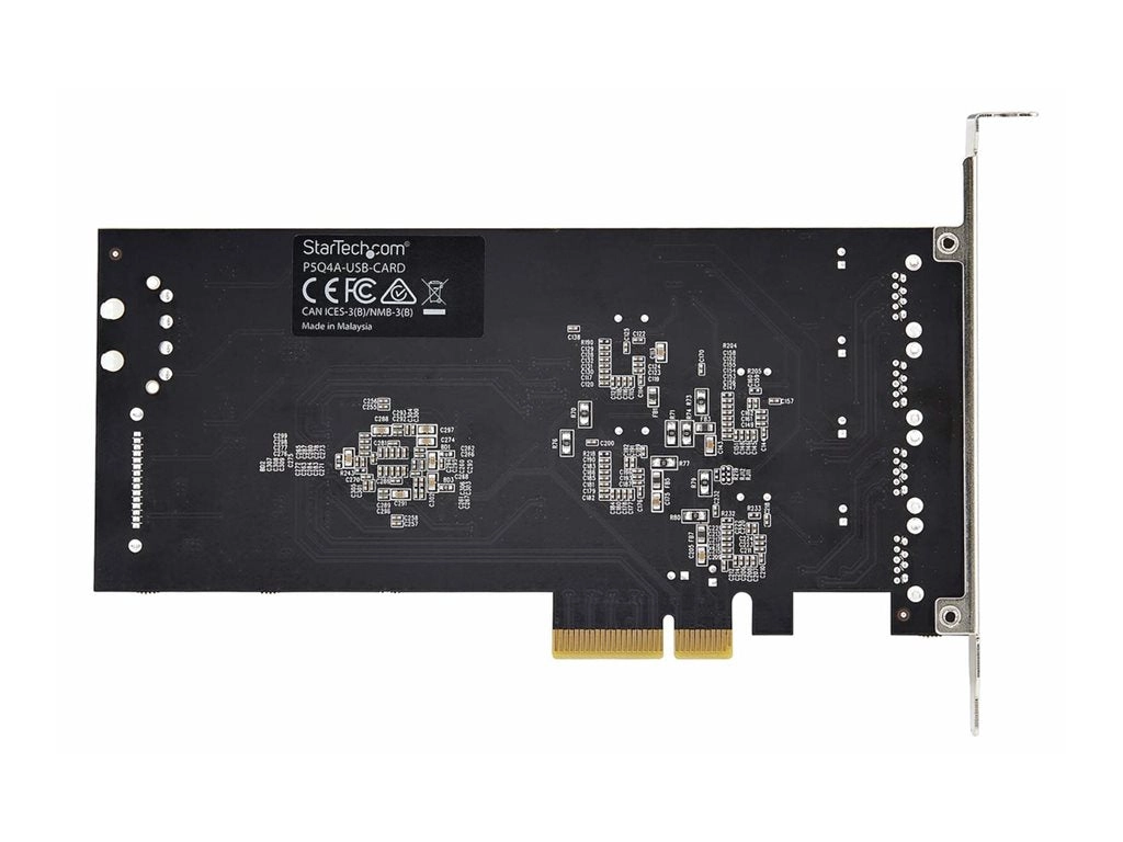 StarTech.com 4-Port USB-A PCIe Card, USB 3.2 5Gbps, 4x USB Controllers - USB adapter - PCIe 2.0 x4 - USB 3.2 Gen 1 x 4 - black P5Q4A-USB-CARD
