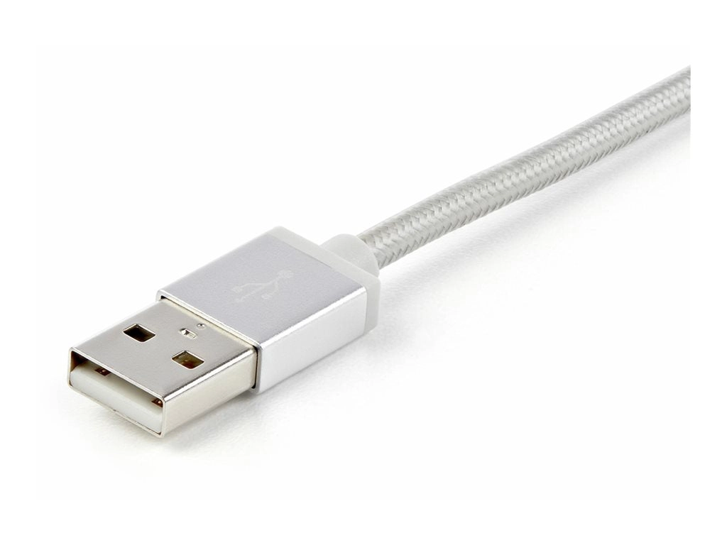 StarTech.com 6ft (1.8m) USB Multi-Charging Cable, USB-A to Lightning/USB-C/Micro-USB, Apple MFi Certified, Braided Nylon Jacket; LTCUB6GR