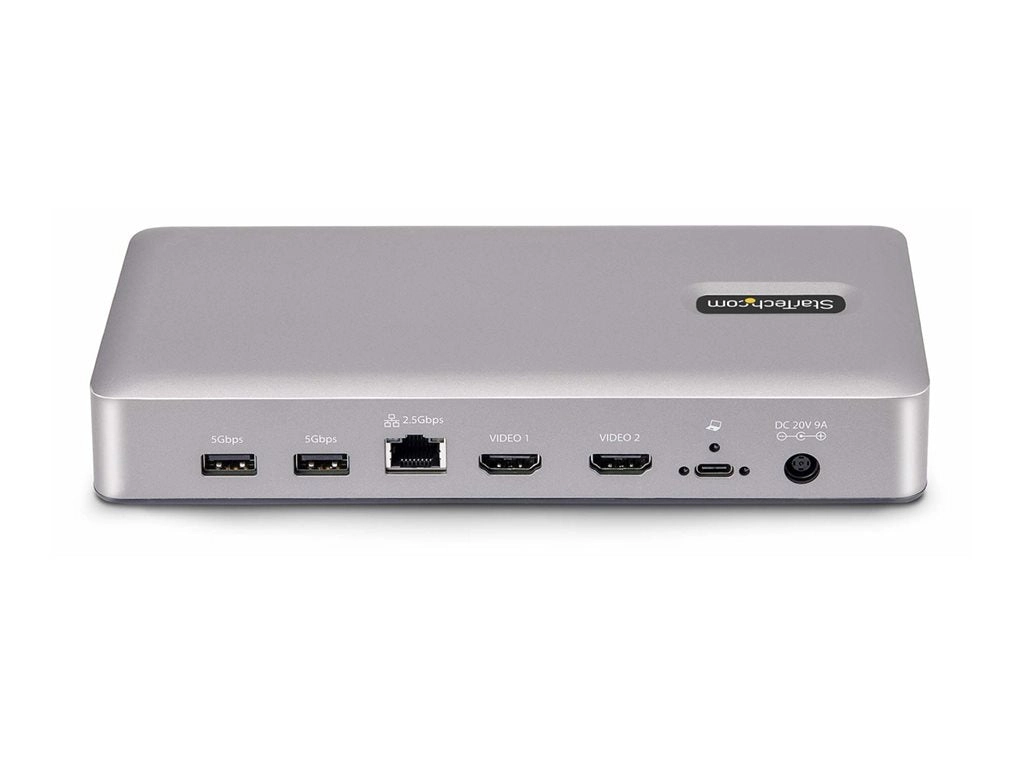 StarTech.com USB4 Docking Station, USB-C 40Gbps, Dual Video HDMI, Up to 2x 4K 60Hz 4:4:4 (RGB) or 2x 4K 120Hz 4:2:2, Multi-Monitor 155NA-USB4-DOCK