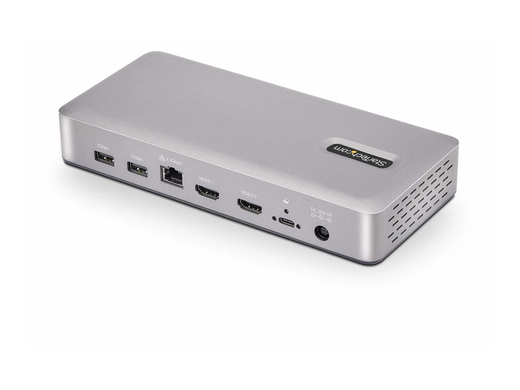 StarTech.com USB4 Docking Station, USB-C 40Gbps, Dual Video HDMI, Up to 2x 4K 60Hz 4:4:4 (RGB) or 2x 4K 120Hz 4:2:2, Multi-Monitor 155NA-USB4-DOCK