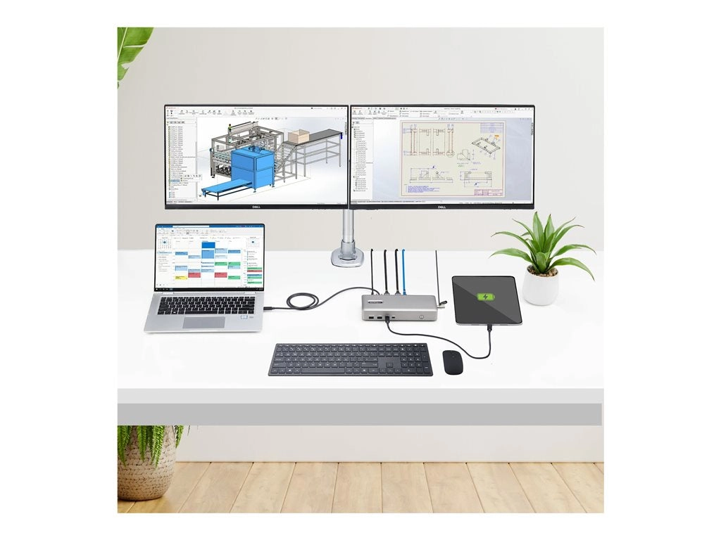 StarTech.com USB4 Docking Station, USB-C 40Gbps, Dual Video HDMI, Up to 2x 4K 60Hz 4:4:4 (RGB) or 2x 4K 120Hz 4:2:2, Multi-Monitor 155NA-USB4-DOCK