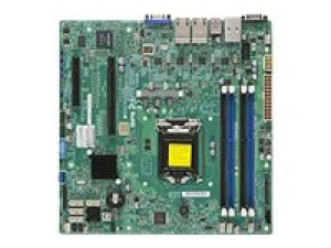 SUPERMICRO X10SLM -LN4F - Motherboard - micro ATX - LGA1150 Socket - C224 Chipset - USB 3.0 - 4 x Gigabit LAN - onboard graphics MBD-X10SLM -LN4F-B