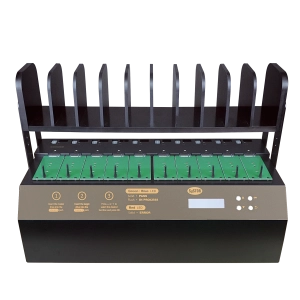 Systor 1 to 9 M.2 SATA/NVMe Duplicator & Sanitizer - up to 36GB/Min - for PCIe M2, 2.5" & 3.5" HDD & SSD Drives (SYSNVME-YL06PRO09)