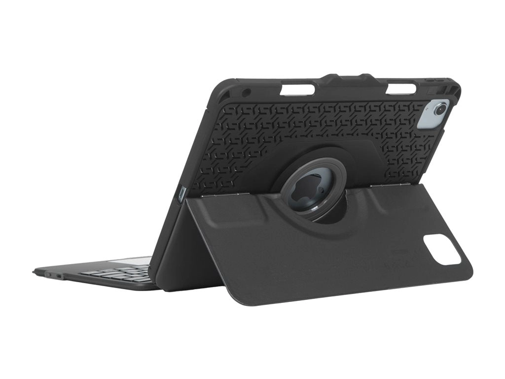 Targus Versavu - Keyboard and folio case - with trackpad - backlit - wireless - Bluetooth 5.0 - QWERTY - black THZ967US