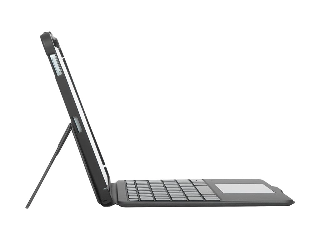 Targus Versavu - Keyboard and folio case - with trackpad - backlit - wireless - Bluetooth 5.0 - QWERTY - black THZ967US