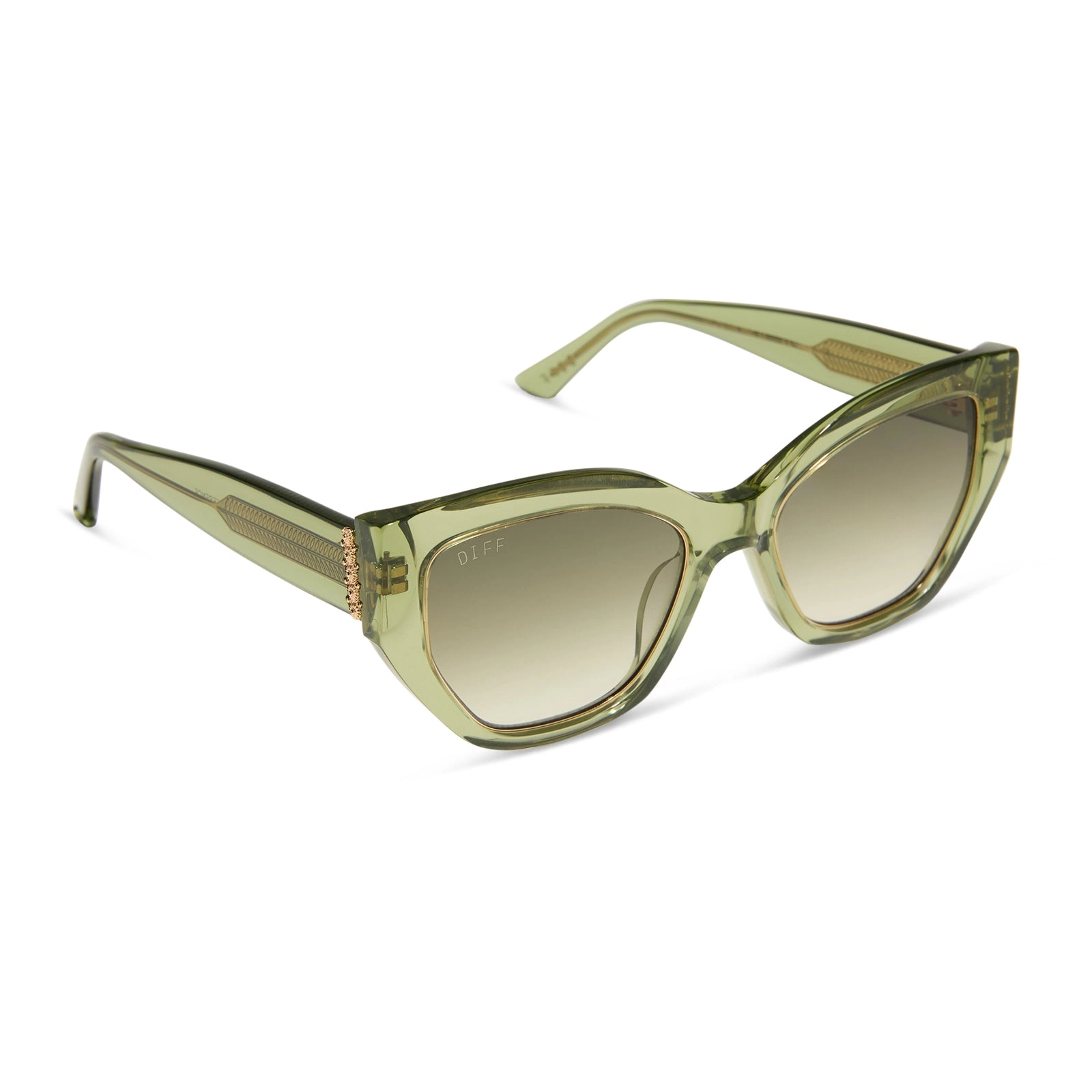 THE WHITE LOTUS - THAILAND   LIGHT GREEN CRYSTAL   OLIVE GRADIENT SUNGLASSES