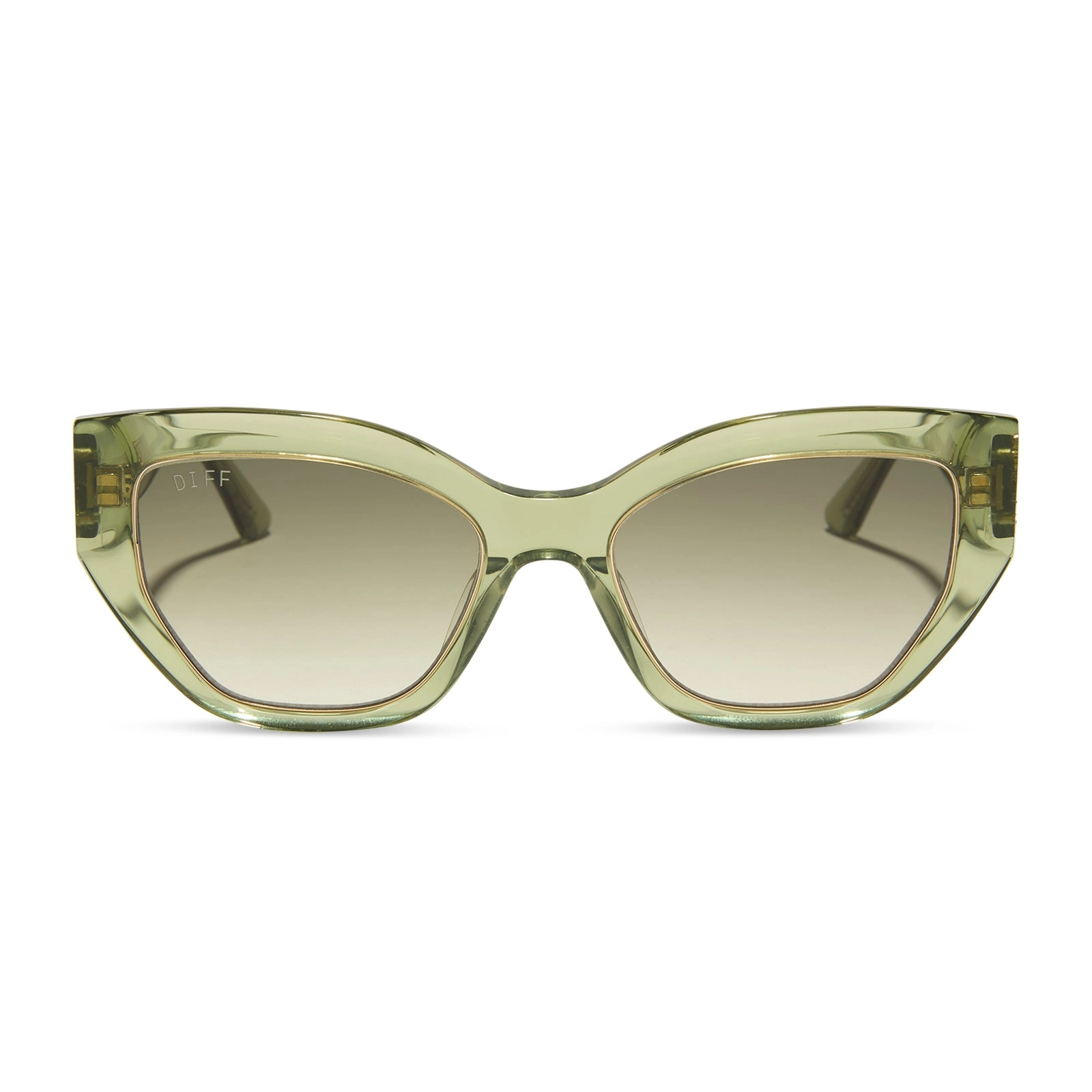 THE WHITE LOTUS - THAILAND   LIGHT GREEN CRYSTAL   OLIVE GRADIENT SUNGLASSES