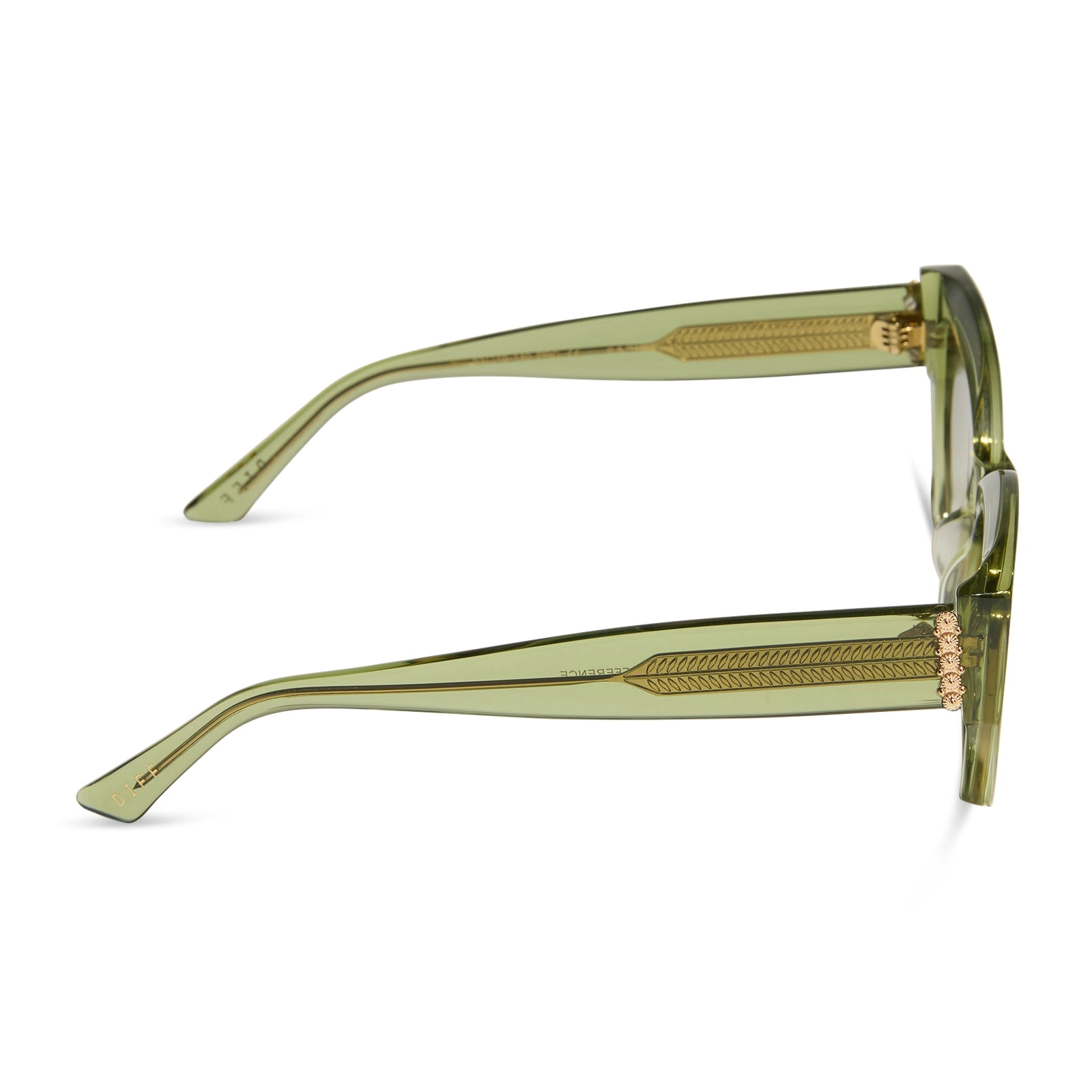 THE WHITE LOTUS - THAILAND   LIGHT GREEN CRYSTAL   OLIVE GRADIENT SUNGLASSES