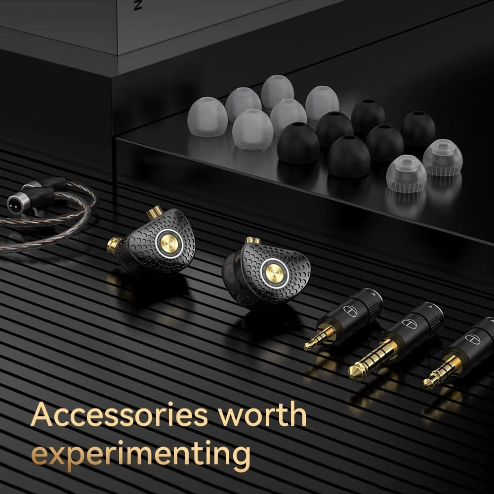 TRN TA3 2DD 1BA Hybrid Knowles Balanced Armature In-Ear Monitors With 2.5/3.5/4.4 Swappable Connectors