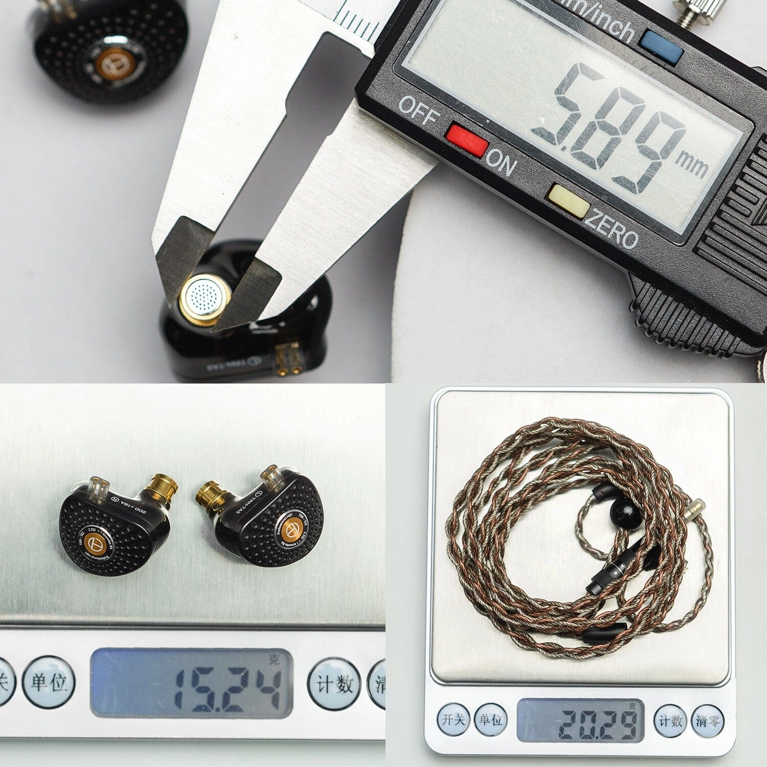 TRN TA3 2DD 1BA Hybrid Knowles Balanced Armature In-Ear Monitors With 2.5/3.5/4.4 Swappable Connectors