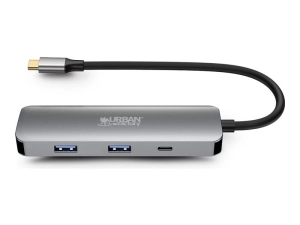 Urban Factory HUBEE 4 IN 1 - Docking station - for notebook, tablet, smartphone - USB-C 3.1 - HDMI MHC40UF