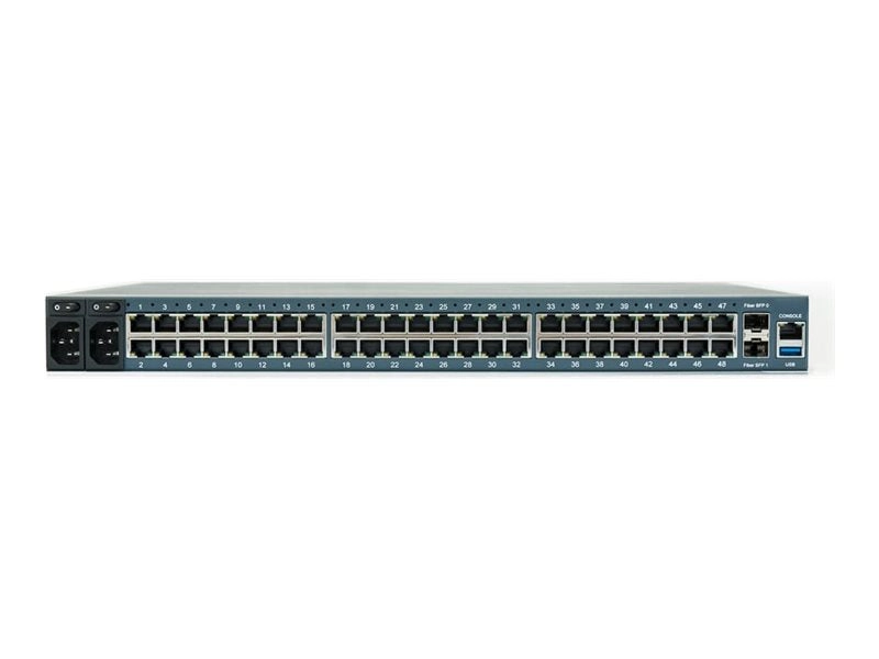 ZPE Nodegrid Serial Console S Series - Console server - 48 ports - RS-232, 10GbE, 2.5GbE - LTE - 4G - 1U - cloud-managed - rack-mountable NSC-T48S-STND-DAC-B-SFP